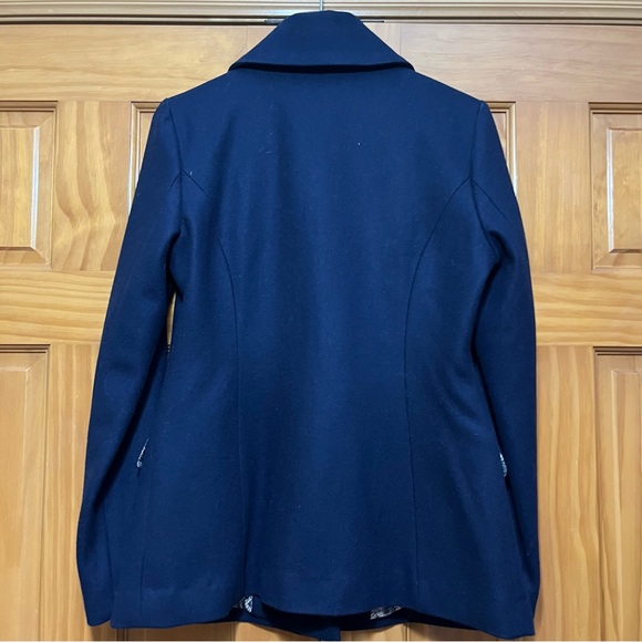Tulle Anthropologie Wool Blend Pea Coat Size Medium - Picture 3 of 12